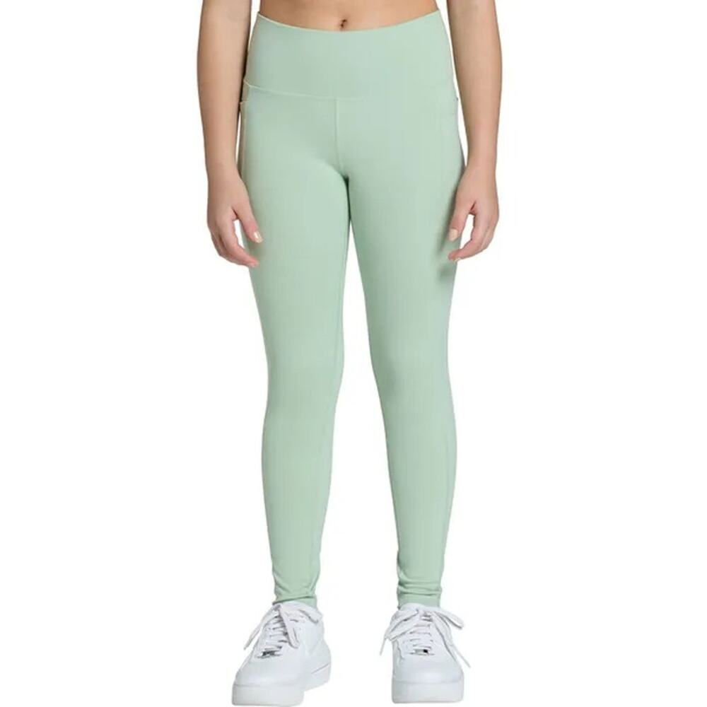 DSG Girl's Large Momentum High Rise Shoreside Blue Perforated Leggings H23-18